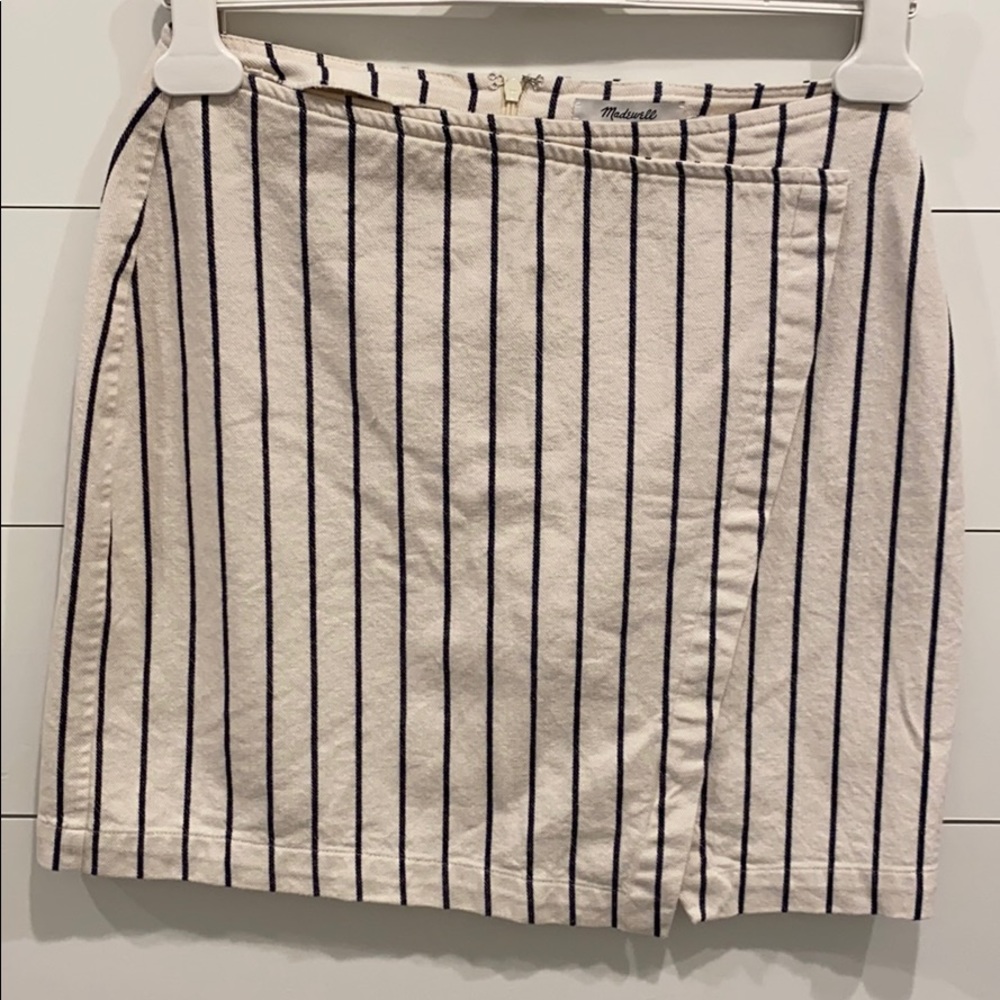 Madewell Pin Striped Skirt
